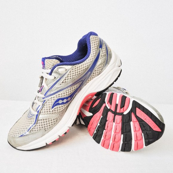 Saucony Grid Exite 7 Silver Sneakers - Picture 10 of 12